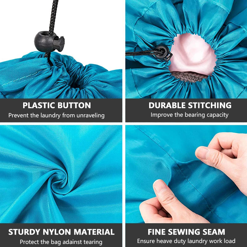 Nylon Laundry Bag Travel Draw String