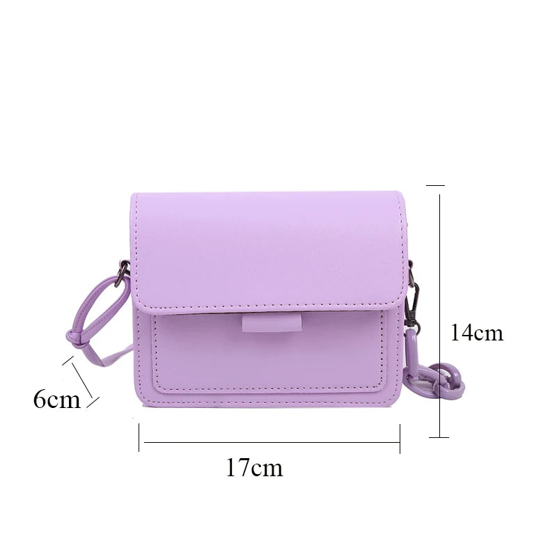 Small Crossbody Bag Lightweight PU Leather Travel Bag