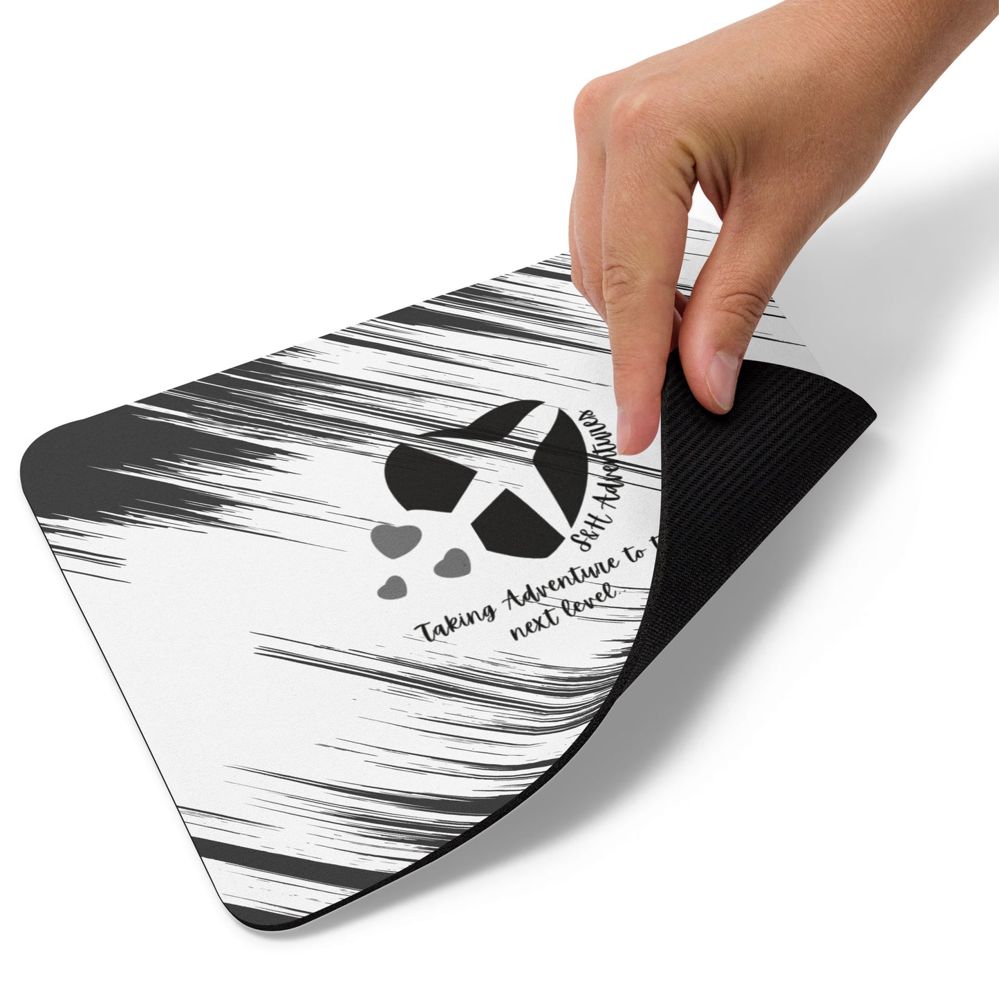 S & H Adventures Black & White Mouse pad